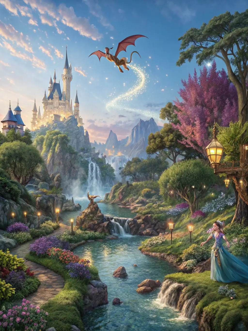 A captivating image from the 'AI Story Weaver' game, depicting a scene from a dynamically generated narrative with branching storylines.